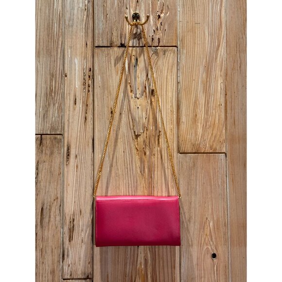 Tatiana Luna Designer Sloan Pink Barbie Shoulder Bag With Detachable Gold Chain - Picture 7 of 7